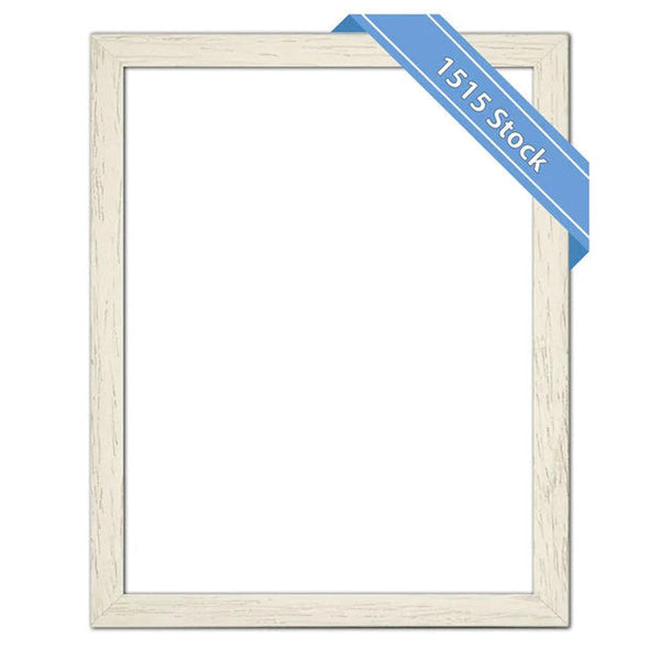 White Wood Picture Frame with Mount - 5 x 5in (127 x 127mm)-Nook & Cranny Gift Store-2019 National Gift Store Of The Year-Ireland-Gift Shop