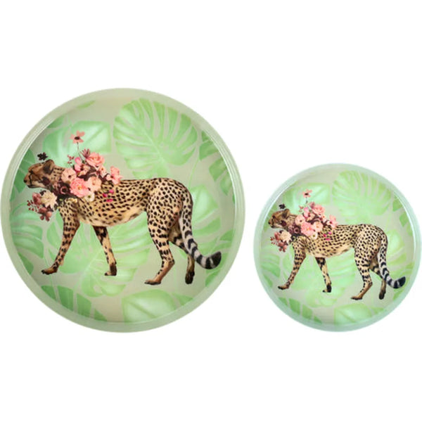 Elegant Lovely Leopard Tray - Set of 2-Nook & Cranny Gift Store-2019 National Gift Store Of The Year-Ireland-Gift Shop