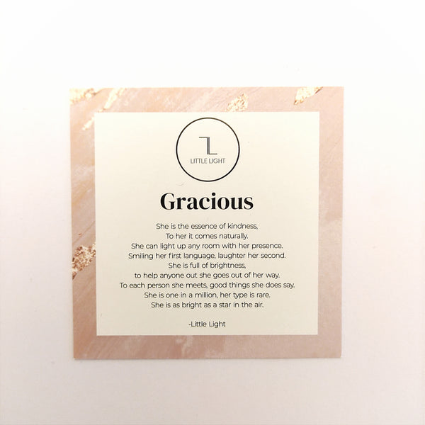 'Gracious' Necklace & Poem-Nook & Cranny Gift Store-2019 National Gift Store Of The Year-Ireland-Gift Shop
