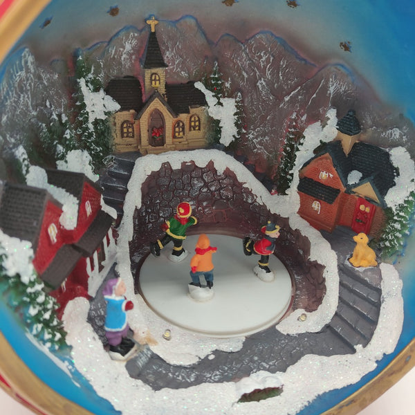 Animated Christmas Ball with Skaters-Nook & Cranny Gift Store-2019 National Gift Store Of The Year-Ireland-Gift Shop
