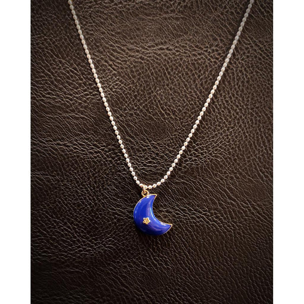 Delicate Necklace - Blue Moon-Nook & Cranny Gift Store-2019 National Gift Store Of The Year-Ireland-Gift Shop