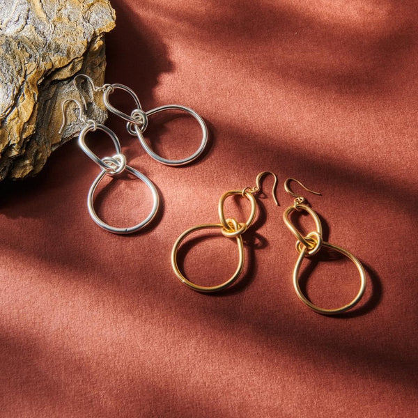 Infinity Knot Earrings - Silver Style-Nook & Cranny Gift Store-2019 National Gift Store Of The Year-Ireland-Gift Shop