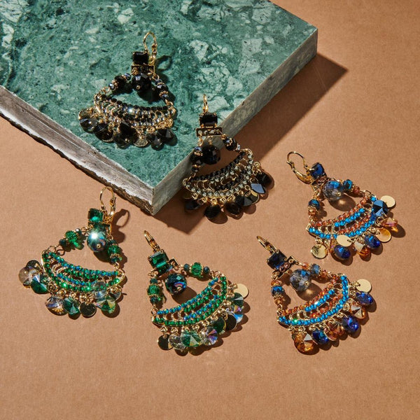 Obsidian Glow Earrings-Nook & Cranny Gift Store-2019 National Gift Store Of The Year-Ireland-Gift Shop