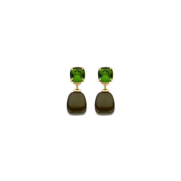 Emerald Dusk Earrings (Clip on)-Nook & Cranny Gift Store-2019 National Gift Store Of The Year-Ireland-Gift Shop