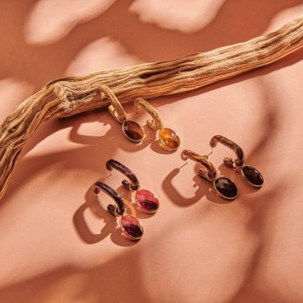 Quirky Resin and Glass Earrings - Vintage Green-Nook & Cranny Gift Store-2019 National Gift Store Of The Year-Ireland-Gift Shop