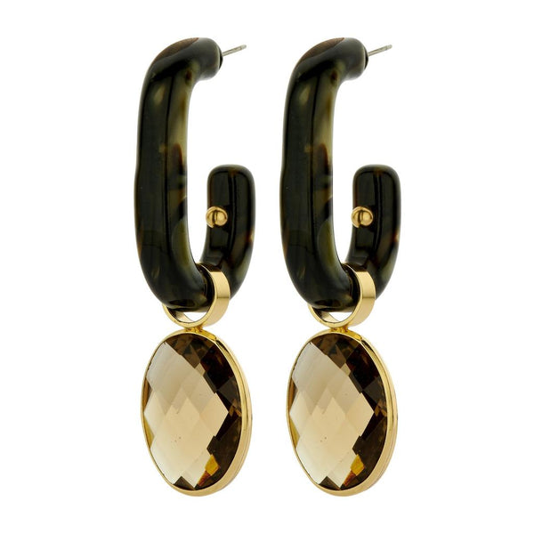 Quirky Resin and Glass Earrings - Vintage Green-Nook & Cranny Gift Store-2019 National Gift Store Of The Year-Ireland-Gift Shop