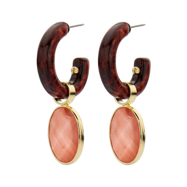 Quirky Resin and Glass Earrings - Amber-Nook & Cranny Gift Store-2019 National Gift Store Of The Year-Ireland-Gift Shop
