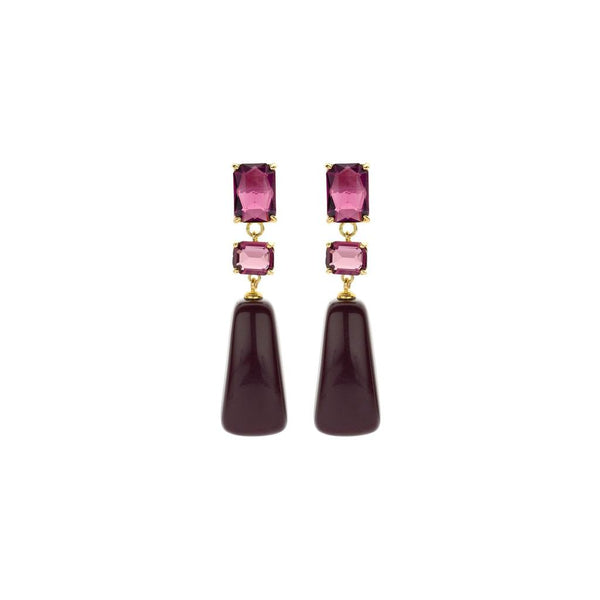 Violet Flame - Earrings-Nook & Cranny Gift Store-2019 National Gift Store Of The Year-Ireland-Gift Shop