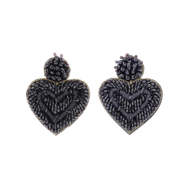 Beaded Earrings - Hearts-Nook & Cranny Gift Store-2019 National Gift Store Of The Year-Ireland-Gift Shop