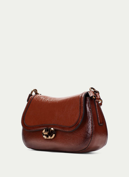 Hispanitas Shoulder / Cross Body Leather Bag - Deep Tan-Nook & Cranny Gift Store-2019 National Gift Store Of The Year-Ireland-Gift Shop