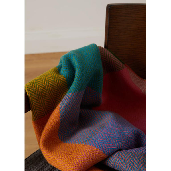 Luxurious Foxford Cashmere Throw - Deel Block Check-Nook & Cranny Gift Store-2019 National Gift Store Of The Year-Ireland-Gift Shop