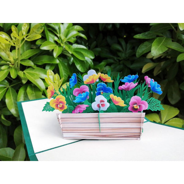 3d Pop up Card - Flower Crate-Nook & Cranny Gift Store-2019 National Gift Store Of The Year-Ireland-Gift Shop