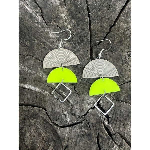 Neon Yellow Kiki Earrings-Nook & Cranny Gift Store-2019 National Gift Store Of The Year-Ireland-Gift Shop