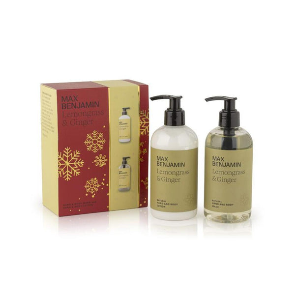Max Benjamin - Lemongrass and Ginger Luxury Hand and Body Wash & Lotion Christmas Gift Box-Nook & Cranny Gift Store-2019 National Gift Store Of The Year-Ireland-Gift Shop