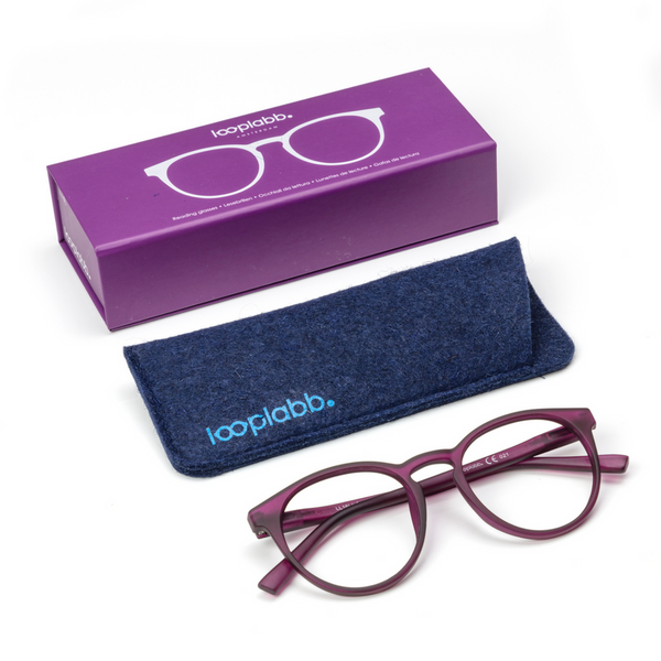 Papillon Reading Glasses - Deep Purple-Nook & Cranny Gift Store-2019 National Gift Store Of The Year-Ireland-Gift Shop