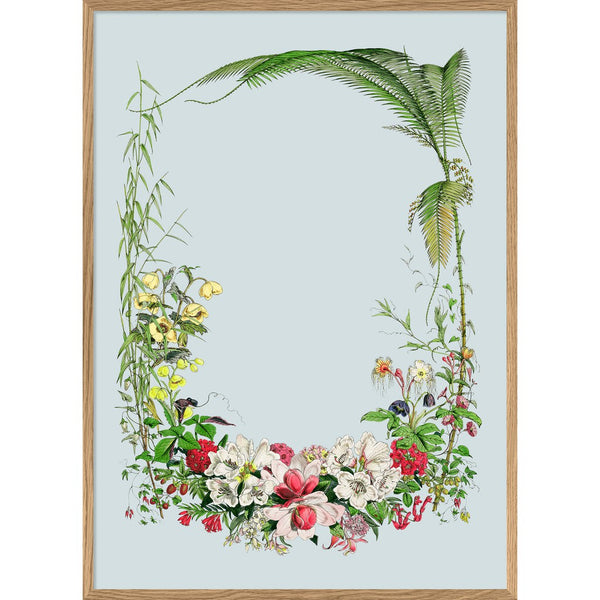 A Flower Frame - Oak style framed print (1 mtr x 70cm)-Nook & Cranny Gift Store-2019 National Gift Store Of The Year-Ireland-Gift Shop