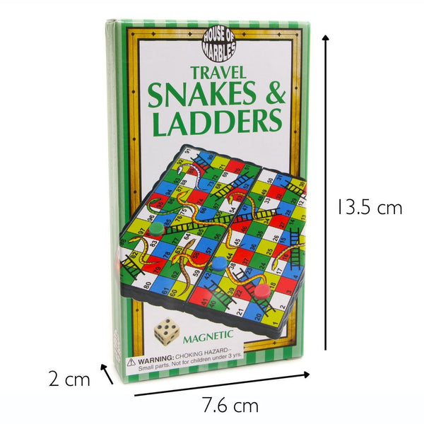 Magnetic Travel Games - Snakes & Ladders
