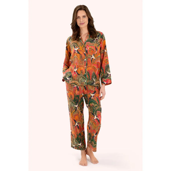 Super soft Luxurious Long Sleeve Pajamas - Marbled Swallows-Nook & Cranny Gift Store-2019 National Gift Store Of The Year-Ireland-Gift Shop