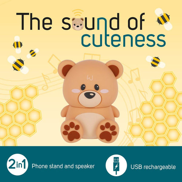 Wireless Speaker with Stand - The Sound of Cuteness (Teddy)-Nook & Cranny Gift Store-2019 National Gift Store Of The Year-Ireland-Gift Shop