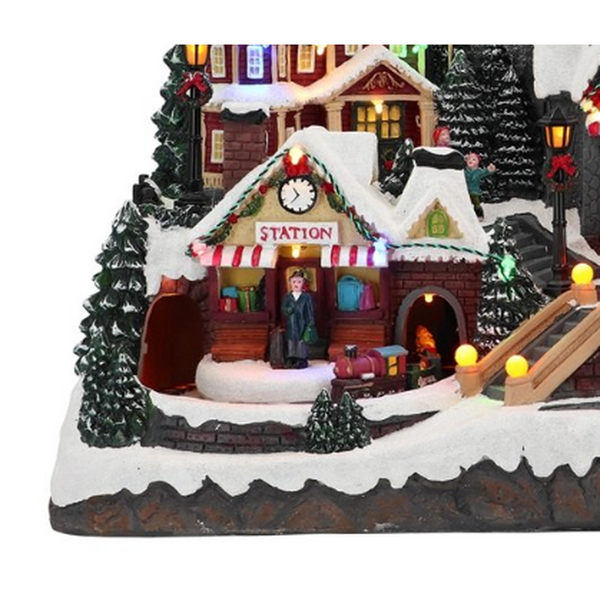 Musical Christmas Village Scenery with Train Decoration-Nook & Cranny Gift Store-2019 National Gift Store Of The Year-Ireland-Gift Shop