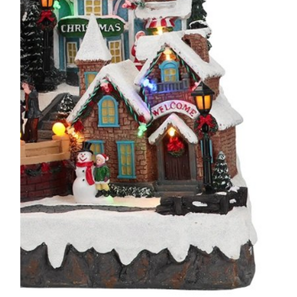 Musical Christmas Village Scenery with Train Decoration-Nook & Cranny Gift Store-2019 National Gift Store Of The Year-Ireland-Gift Shop