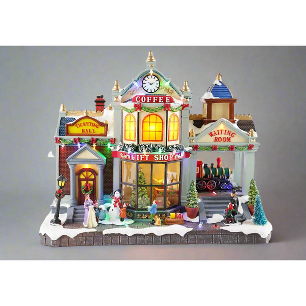 Musical Christmas Scenery - Santa's Gift Shop-Nook & Cranny Gift Store-2019 National Gift Store Of The Year-Ireland-Gift Shop