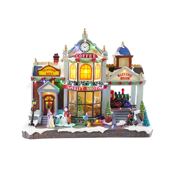 Musical Christmas Scenery - Santa's Gift Shop-Nook & Cranny Gift Store-2019 National Gift Store Of The Year-Ireland-Gift Shop