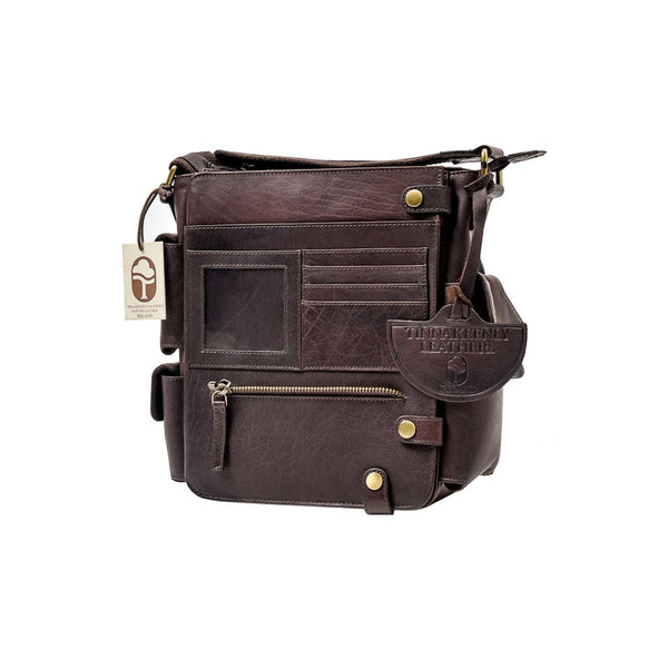 Luxury Irish Soft Leather Utility Bag - Brown-Nook & Cranny Gift Store-2019 National Gift Store Of The Year-Ireland-Gift Shop