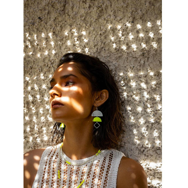 Neon Yellow Kiki Earrings-Nook & Cranny Gift Store-2019 National Gift Store Of The Year-Ireland-Gift Shop