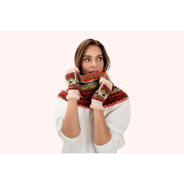 Kayla Fair Isle Snood - Russet-Nook & Cranny Gift Store-2019 National Gift Store Of The Year-Ireland-Gift Shop