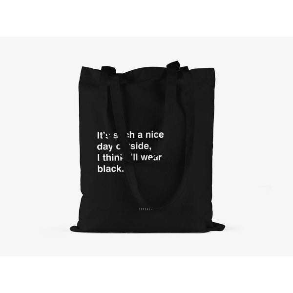 Organic Cotton Tote Bag - Nice Day-Nook & Cranny Gift Store-2019 National Gift Store Of The Year-Ireland-Gift Shop