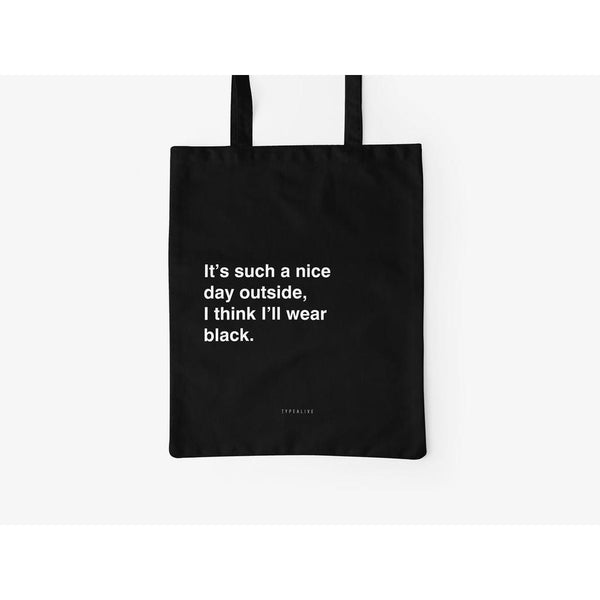 Organic Cotton Tote Bag - Nice Day-Nook & Cranny Gift Store-2019 National Gift Store Of The Year-Ireland-Gift Shop
