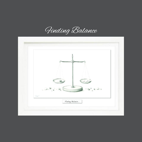 Finding Balance - Framed Irish print-Nook & Cranny Gift Store-2019 National Gift Store Of The Year-Ireland-Gift Shop