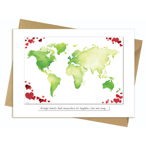 A card for every Irish County - IRISH HEARTS beat everywhere to love laughter and song...c-Nook & Cranny Gift Store-2019 National Gift Store Of The Year-Ireland-Gift Shop