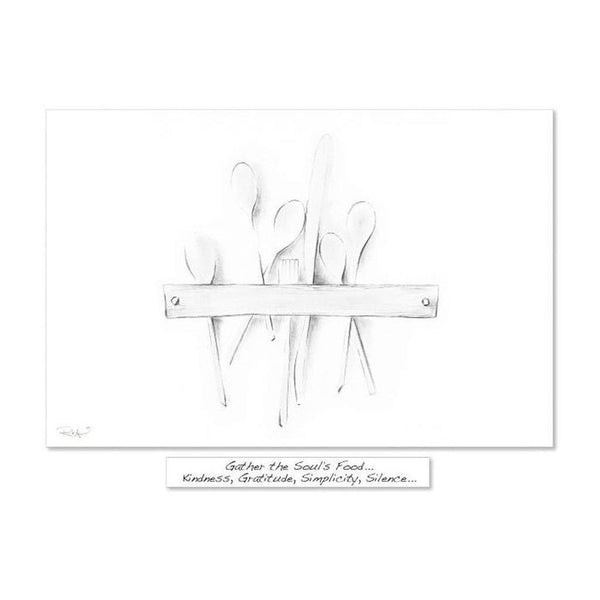 Gather The Souls Food - Framed Irish Art Print-Nook & Cranny Gift Store-2019 National Gift Store Of The Year-Ireland-Gift Shop