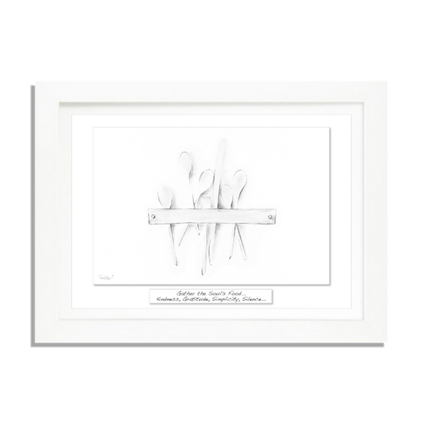 Gather The Souls Food - Framed Irish Art Print-Nook & Cranny Gift Store-2019 National Gift Store Of The Year-Ireland-Gift Shop