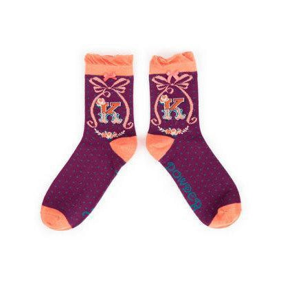 Luxury Bamboo Socks - Personalised with your very own initial..!-Nook & Cranny Gift Store-2019 National Gift Store Of The Year-Ireland-Gift Shop