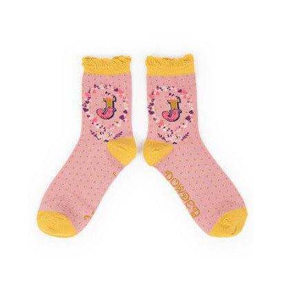Luxury Bamboo Socks - Personalised with your very own initial..!-Nook & Cranny Gift Store-2019 National Gift Store Of The Year-Ireland-Gift Shop
