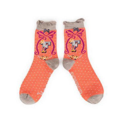 Luxury Bamboo Socks - Personalised with your very own initial..!-Nook & Cranny Gift Store-2019 National Gift Store Of The Year-Ireland-Gift Shop