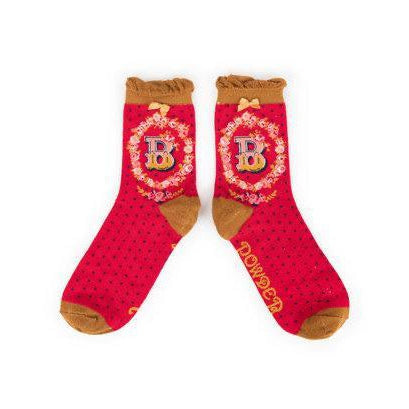 Luxury Bamboo Socks - Personalised with your very own initial..!-Nook & Cranny Gift Store-2019 National Gift Store Of The Year-Ireland-Gift Shop