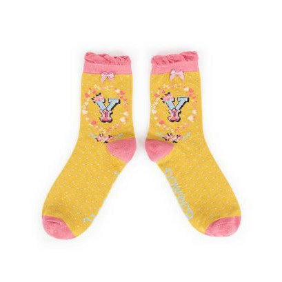 Luxury Bamboo Socks - Personalised with your very own initial..!-Nook & Cranny Gift Store-2019 National Gift Store Of The Year-Ireland-Gift Shop