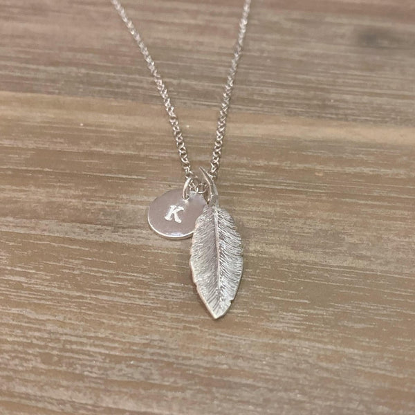 Single Initial On a Sterling Silver Disc - Made in Laois!-Nook & Cranny Gift Store-2019 National Gift Store Of The Year-Ireland-Gift Shop