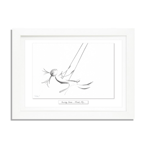 Swing Soar Float Fly - Framed Irish Art Print-Nook & Cranny Gift Store-2019 National Gift Store Of The Year-Ireland-Gift Shop