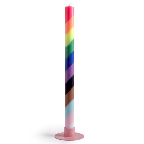 Geometric Dinner Candle - Pride-Nook & Cranny Gift Store-2019 National Gift Store Of The Year-Ireland-Gift Shop