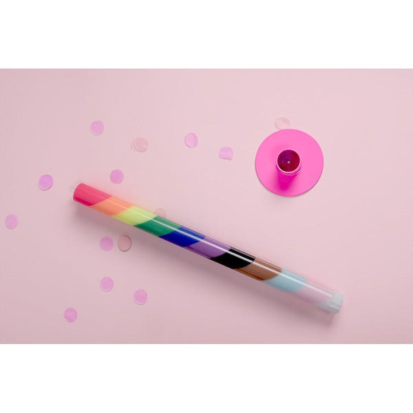 Geometric Dinner Candle - Pride-Nook & Cranny Gift Store-2019 National Gift Store Of The Year-Ireland-Gift Shop