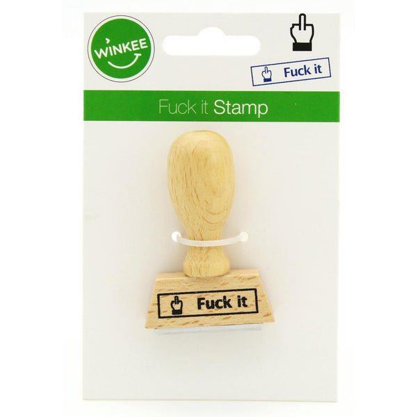 Wooden Stamp - F*ck it !-Nook & Cranny Gift Store-2019 National Gift Store Of The Year-Ireland-Gift Shop