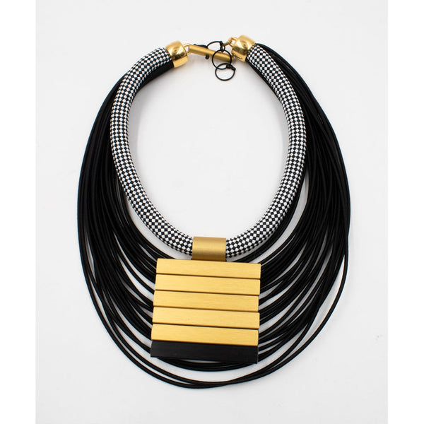 Multiwire Alternate Aluminium Necklace - 'Go with the Flow' Collection-Nook & Cranny Gift Store-2019 National Gift Store Of The Year-Ireland-Gift Shop
