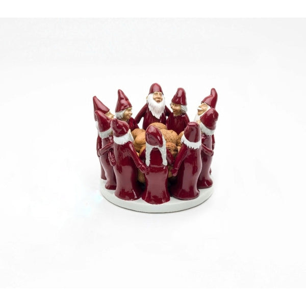 Ceramic Ring of Dancing Santas - Red-Nook & Cranny Gift Store-2019 National Gift Store Of The Year-Ireland-Gift Shop
