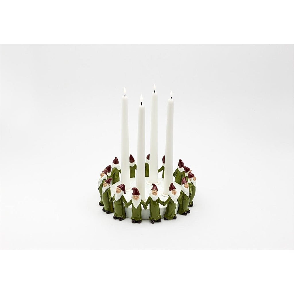 Ceramic Advent Candleholder - Green-Nook & Cranny Gift Store-2019 National Gift Store Of The Year-Ireland-Gift Shop
