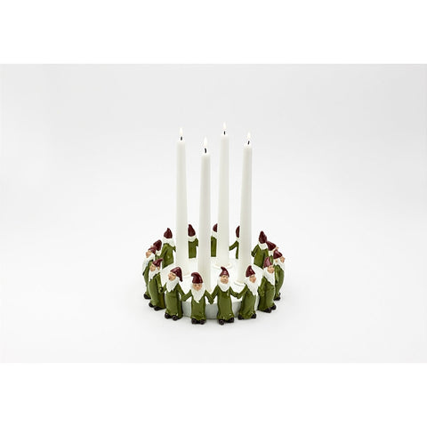 Ceramic Advent Candleholder - Green-Nook & Cranny Gift Store-2019 National Gift Store Of The Year-Ireland-Gift Shop
